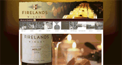 Desktop Screenshot of firelandswinery.com